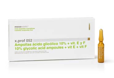 Fiole cu acid glycolic 10% si complex de vitamine